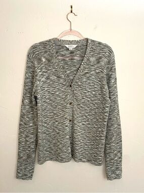 New Market & Spruce Marbled XXL Women's Button-Up Long-Sleeve Cardigan Sweater